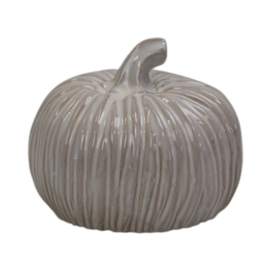 Glazed Ceramic Pumpkin