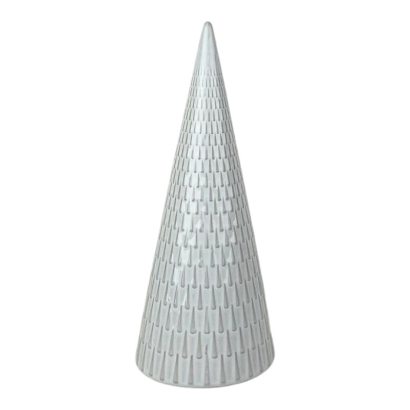 Glazed Ceramic Tree ornament with Textured Detail L10.5xD10.5xH26.3cm