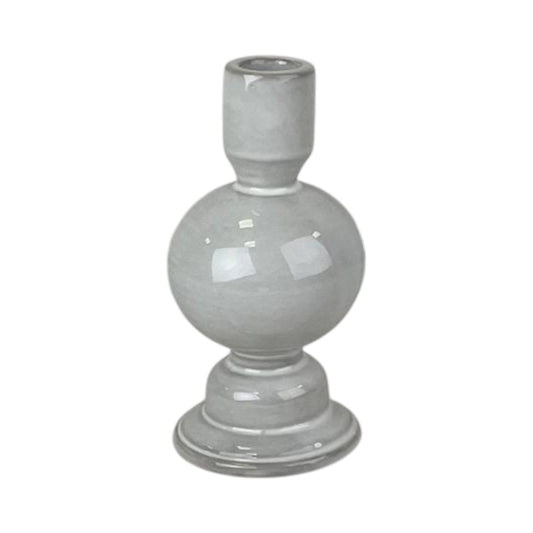 Textured Glazed Ceramic Candle Holder 15cm