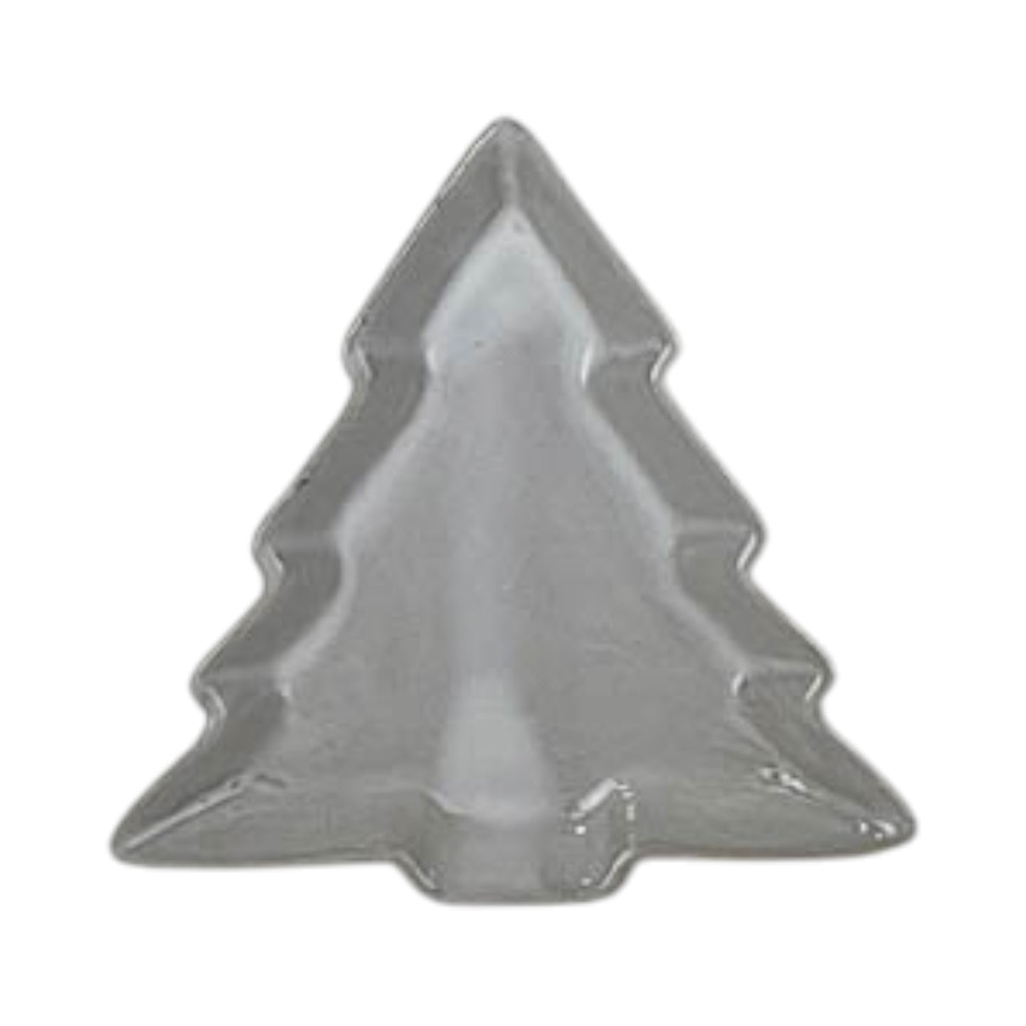Glazed Ceramic Tree Dish with Textured Detail