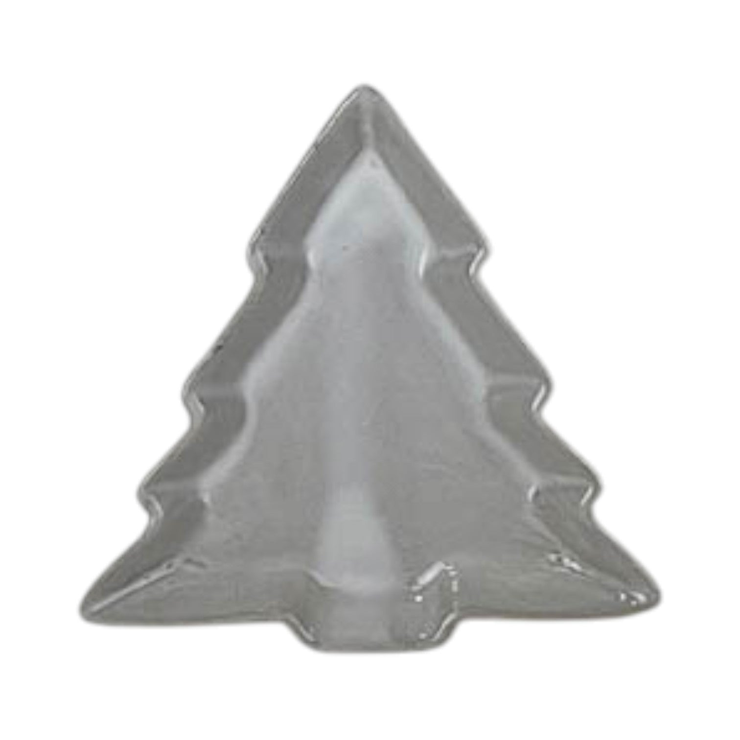Glazed Ceramic Tree Dish with Textured Detail
