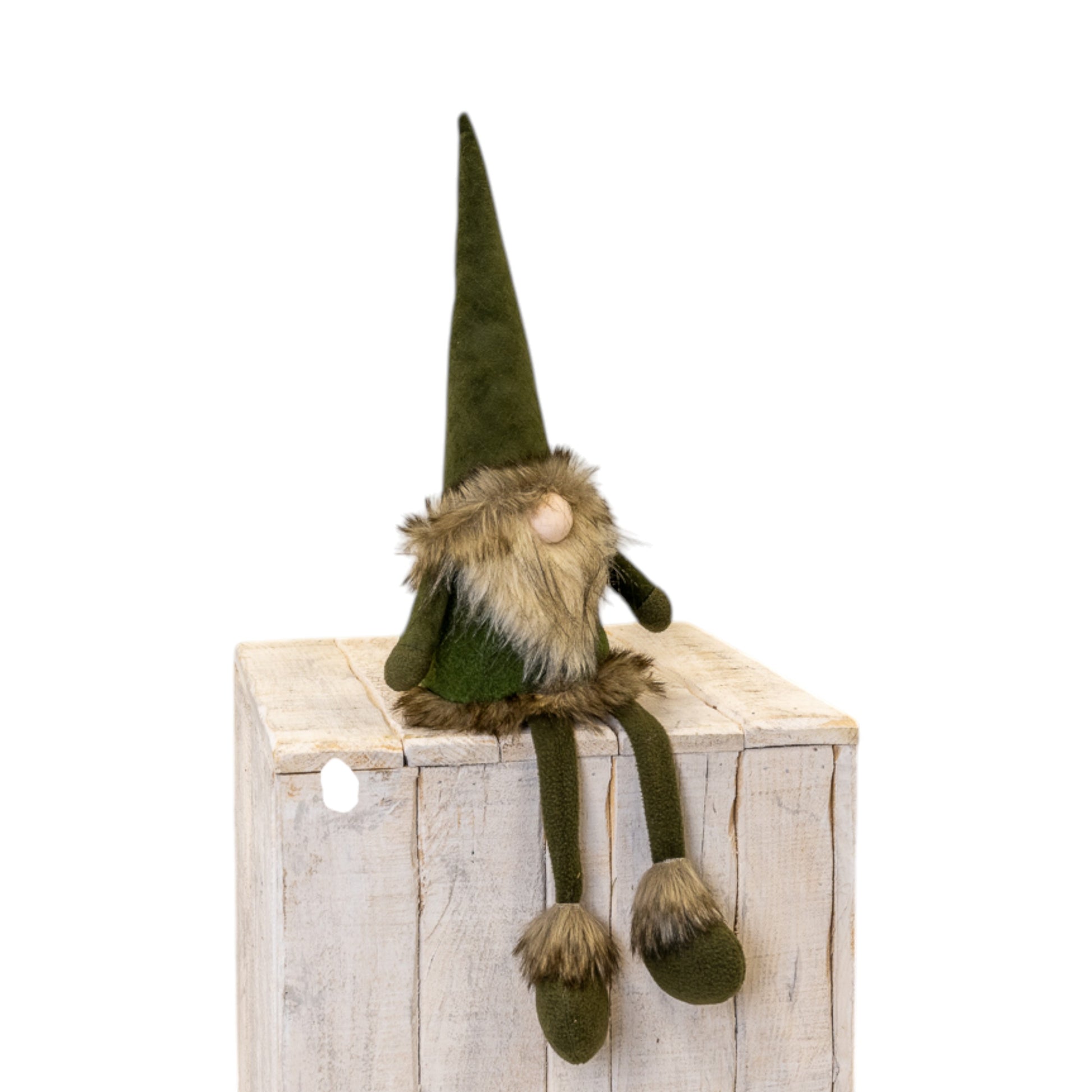 Green Fabric Christmas Gonk Decoration 55cm