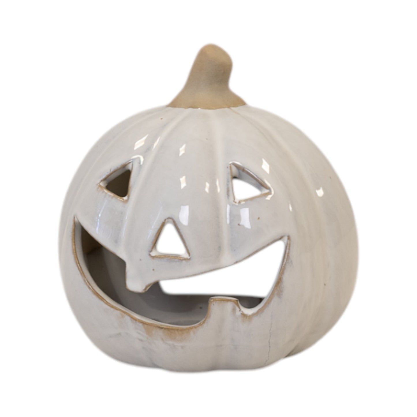 Stone glazed ceramic Pumpkin Tealight