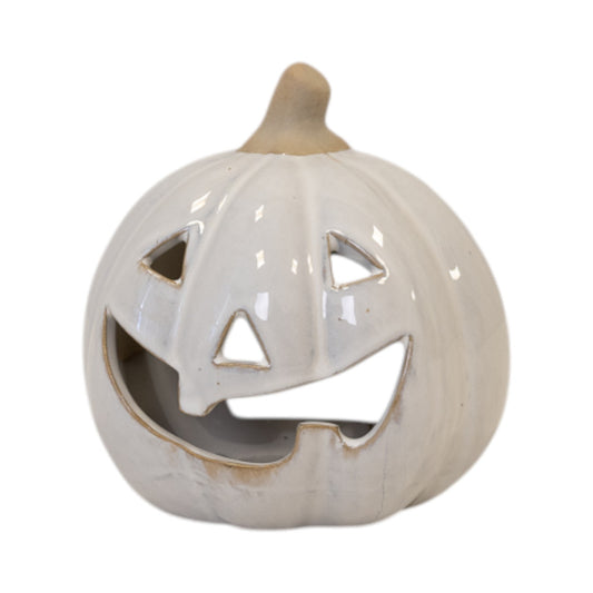 Stone glazed ceramic Pumpkin Tealight