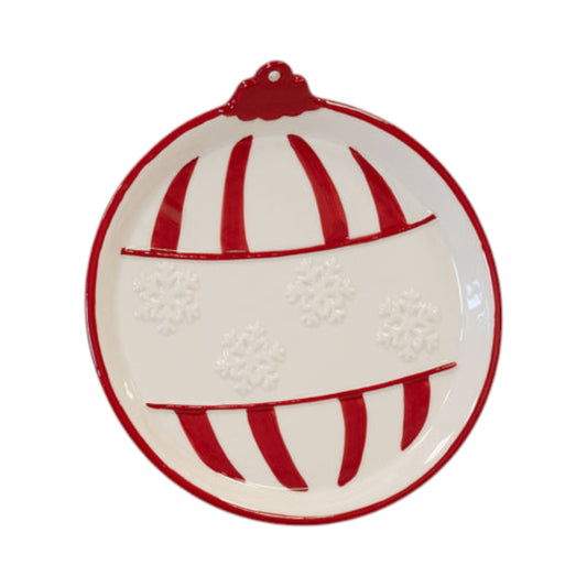 Medium Traditional Red Bauble Plate