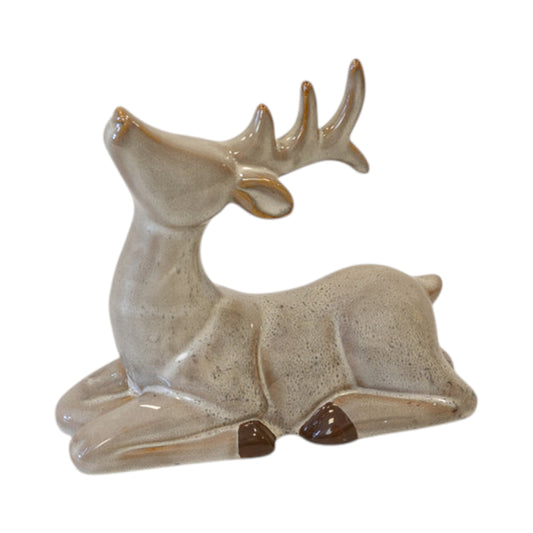 Sitting Fawn Brown Reindeer Ornament