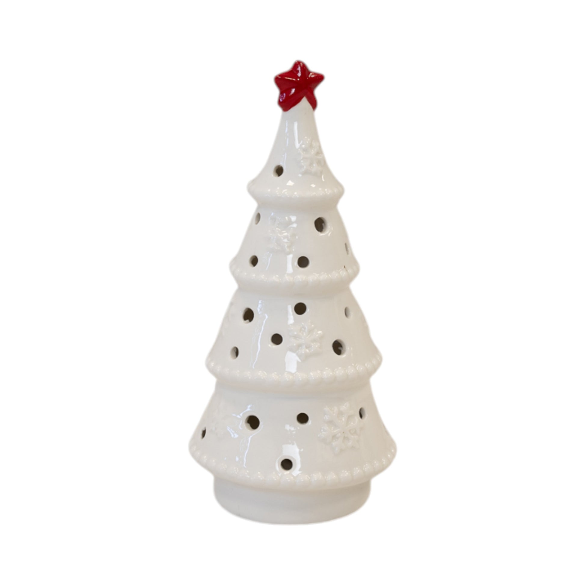 LED Winter Wonderland Tree with Star 20cm