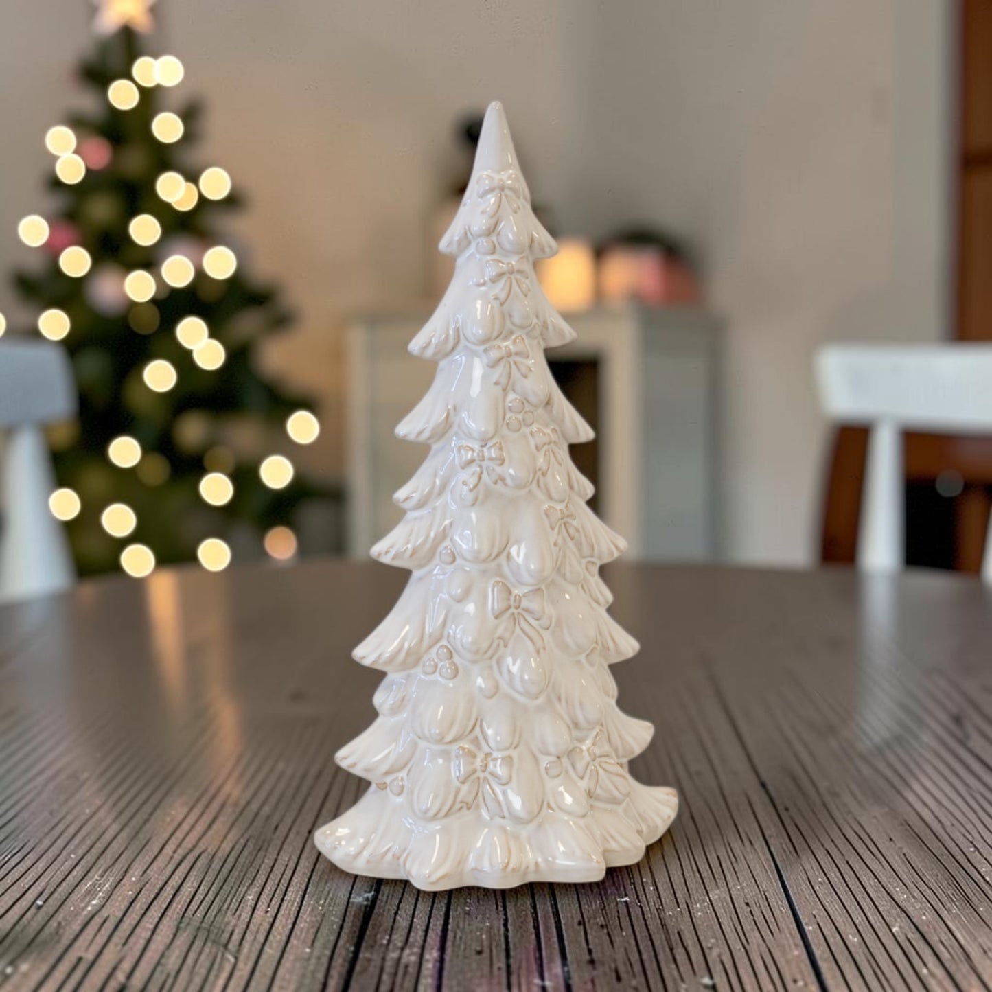 Natural Layered Christmas Tree Decoration 37cm
