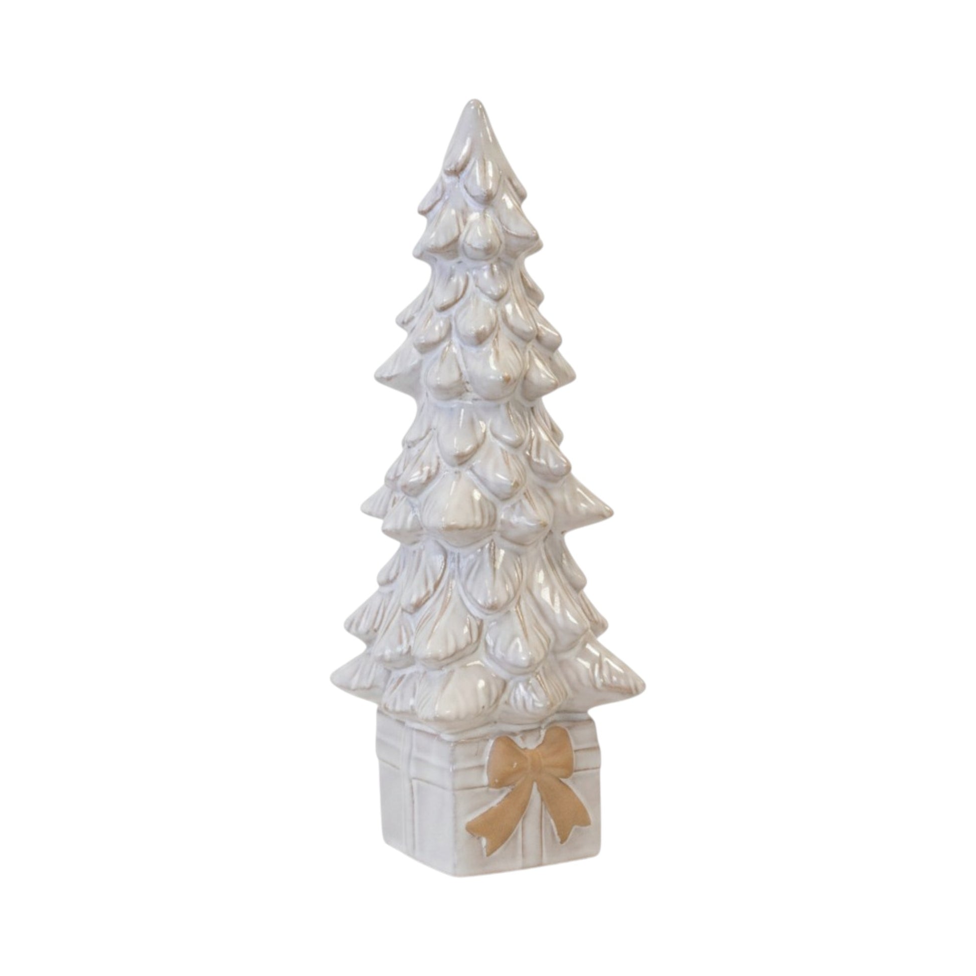 Ceramic Natural Christmas Tree on Box