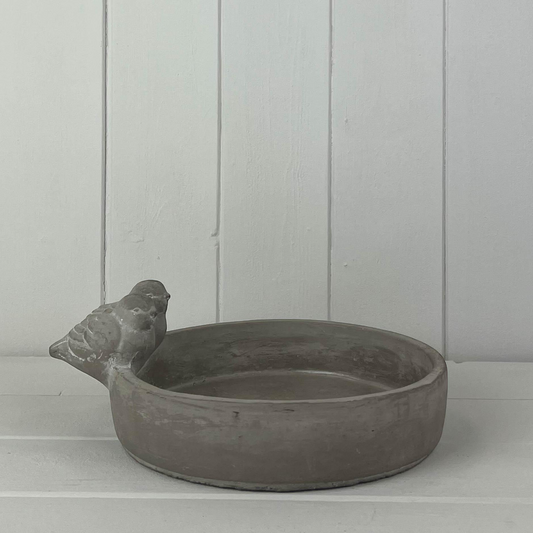 Stoneware Bird Bath Garden Decoration