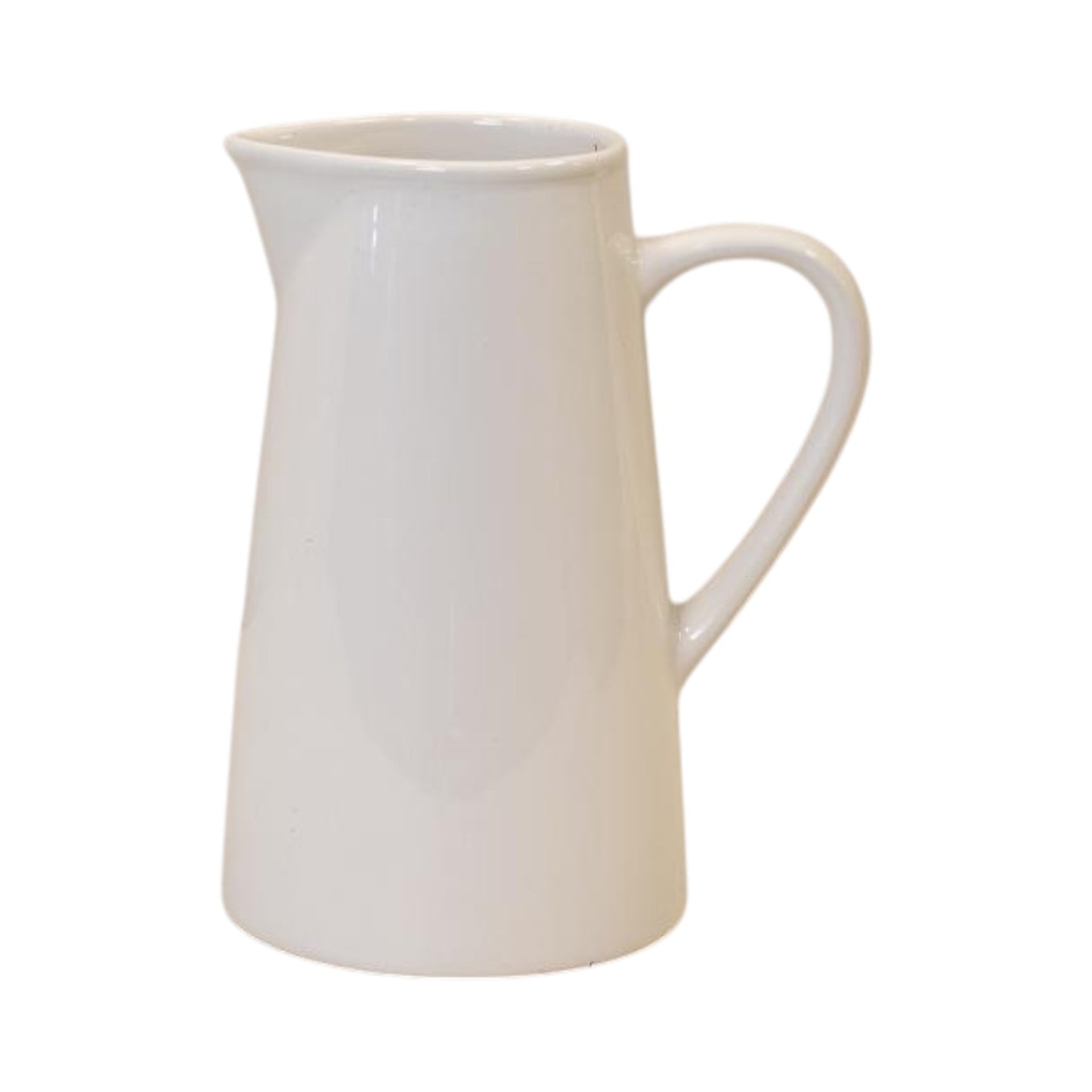 White Jug H15.3cm X W14cm X D10cm