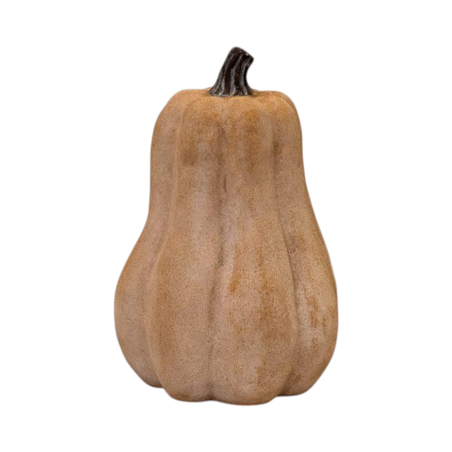 Pale Orange Tall Ceramic Pumpkin Ornament in Small