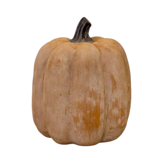 Large Pale Orange Ceramic Jack O'Lantern Ornament