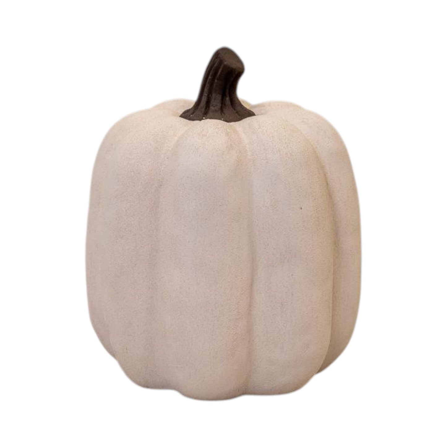 Large Cotton White Ceramic Jack O'Lantern Ornament