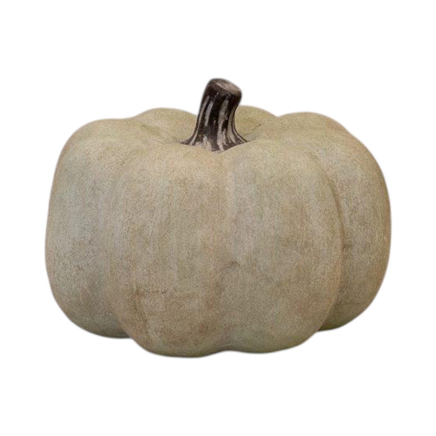 Dusty Green Large Ceramic Pumpkin Ornament
