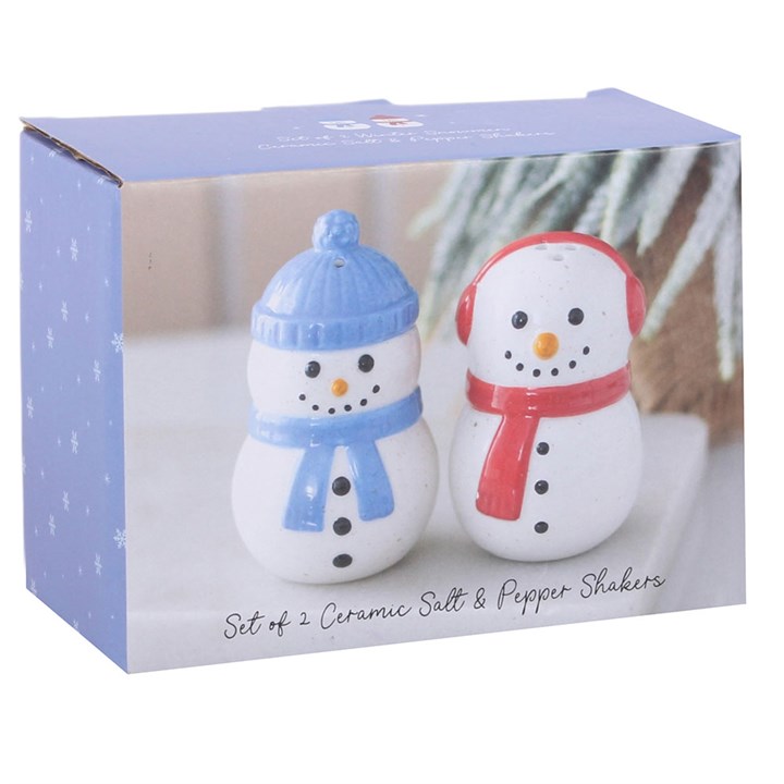 Winter Snowmen Salt and Pepper Shakers