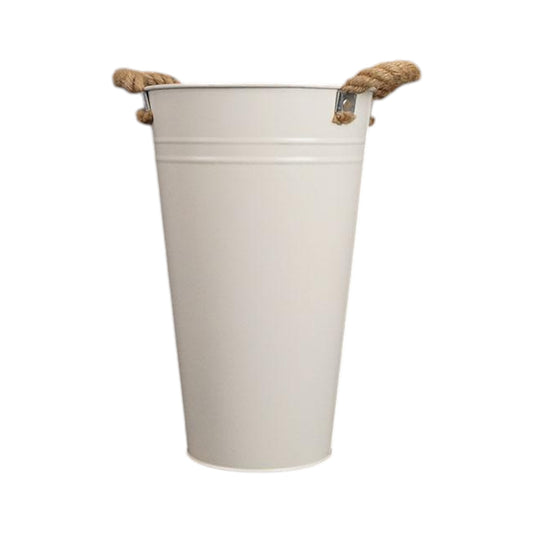 Cream Flower Bucket