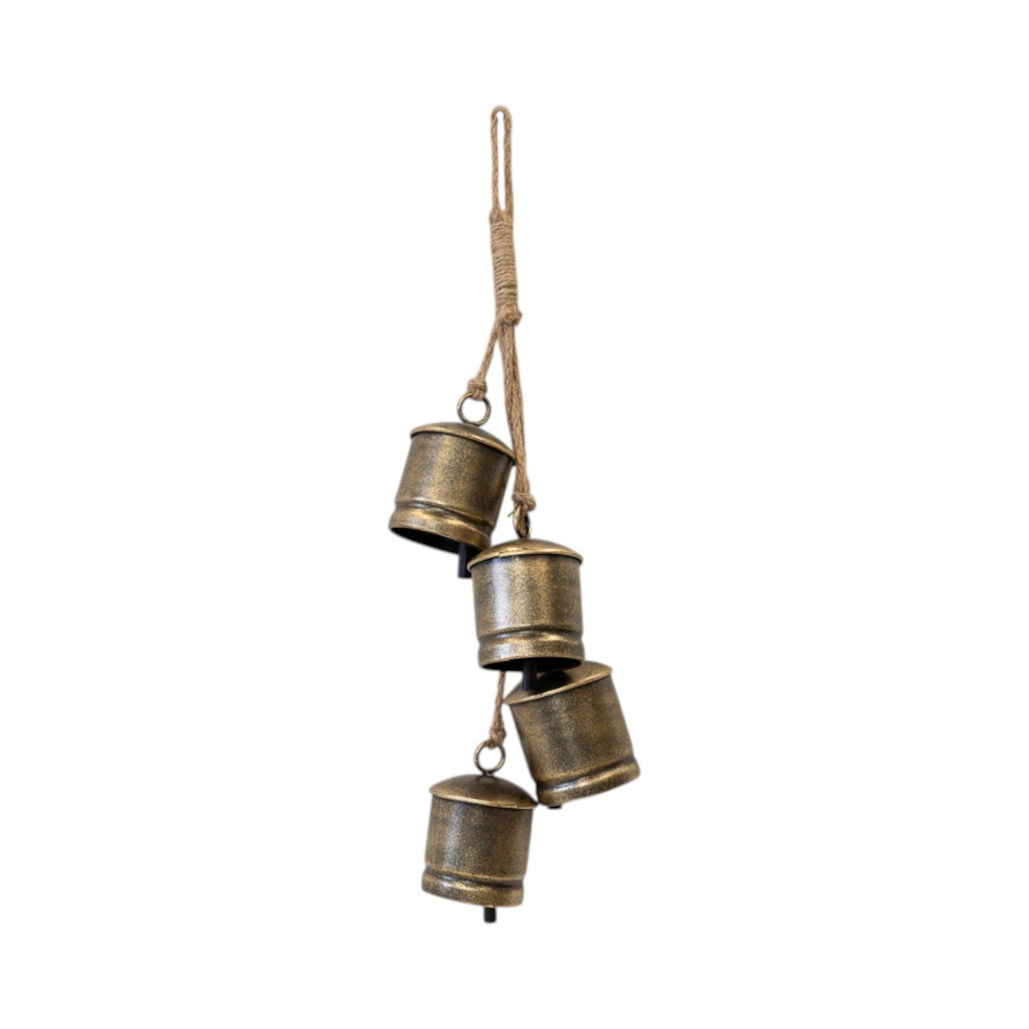 Metal Gold 4 Cowbell Hanging Garland