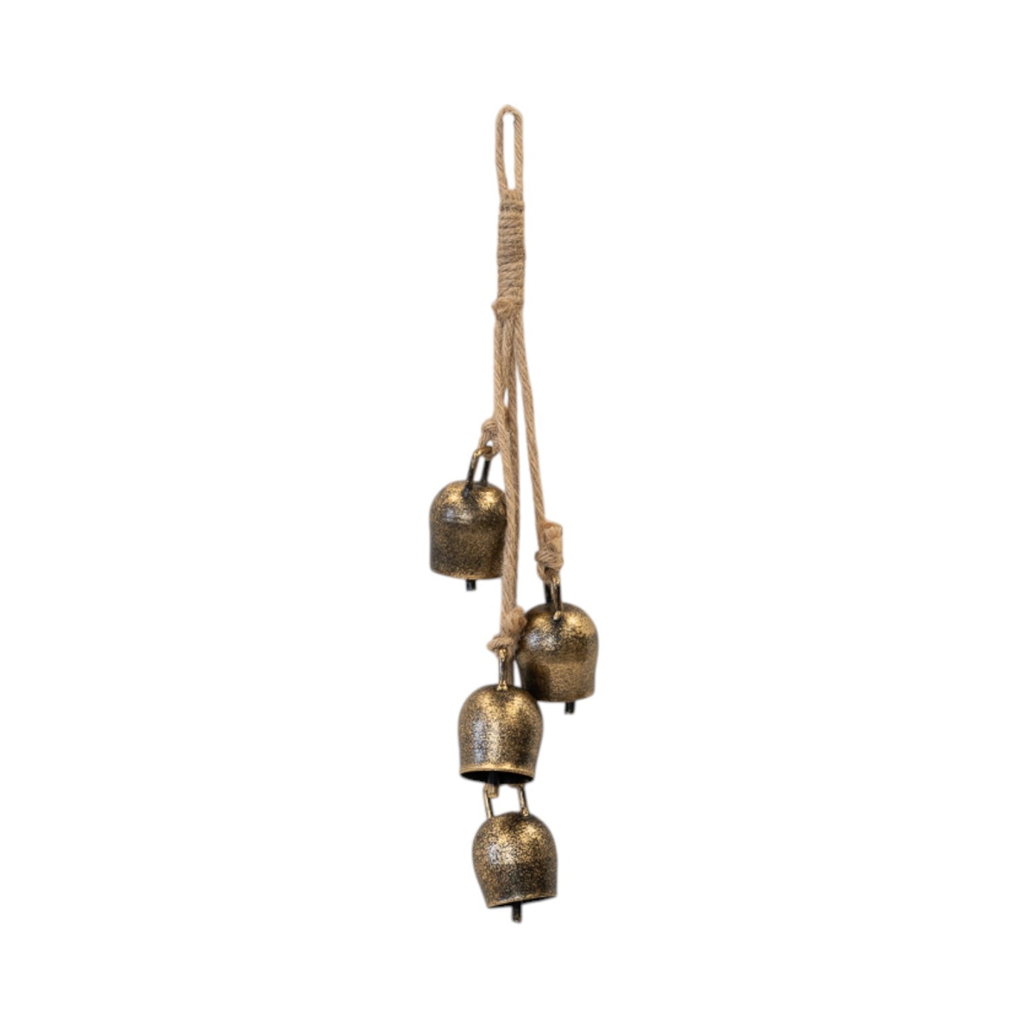 Metal Gold 4 Small Cowbell Hanging Garland