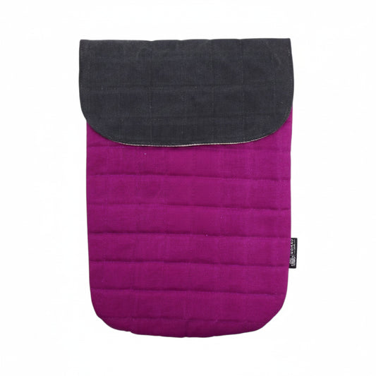 Purple Haze 13 Inch Padded Laptop Pouch Stonewash Cotton