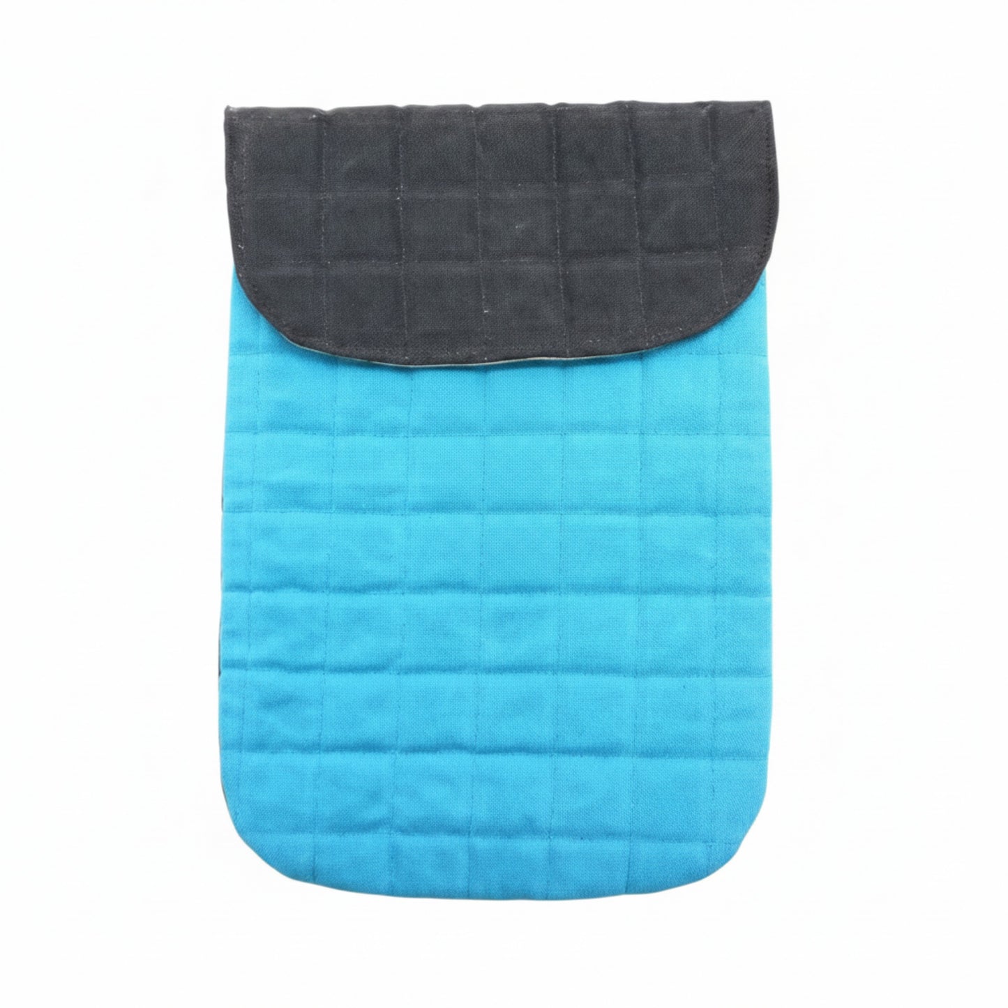 Turquoise 13 Inch Padded Laptop Pouch Stonewash Cotton