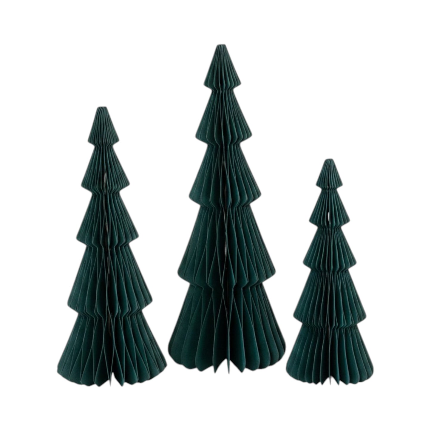Set of 3 Green Standing Trees