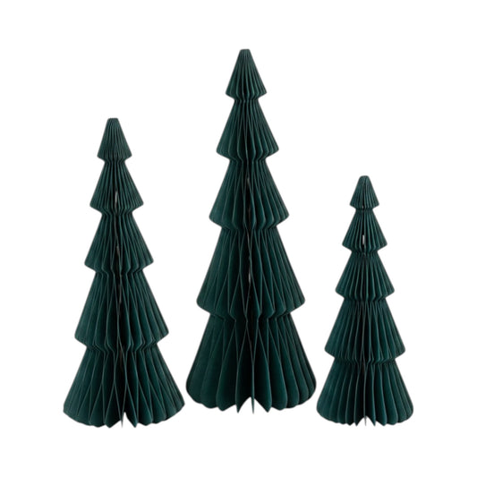 Set of 3 Green Standing Trees