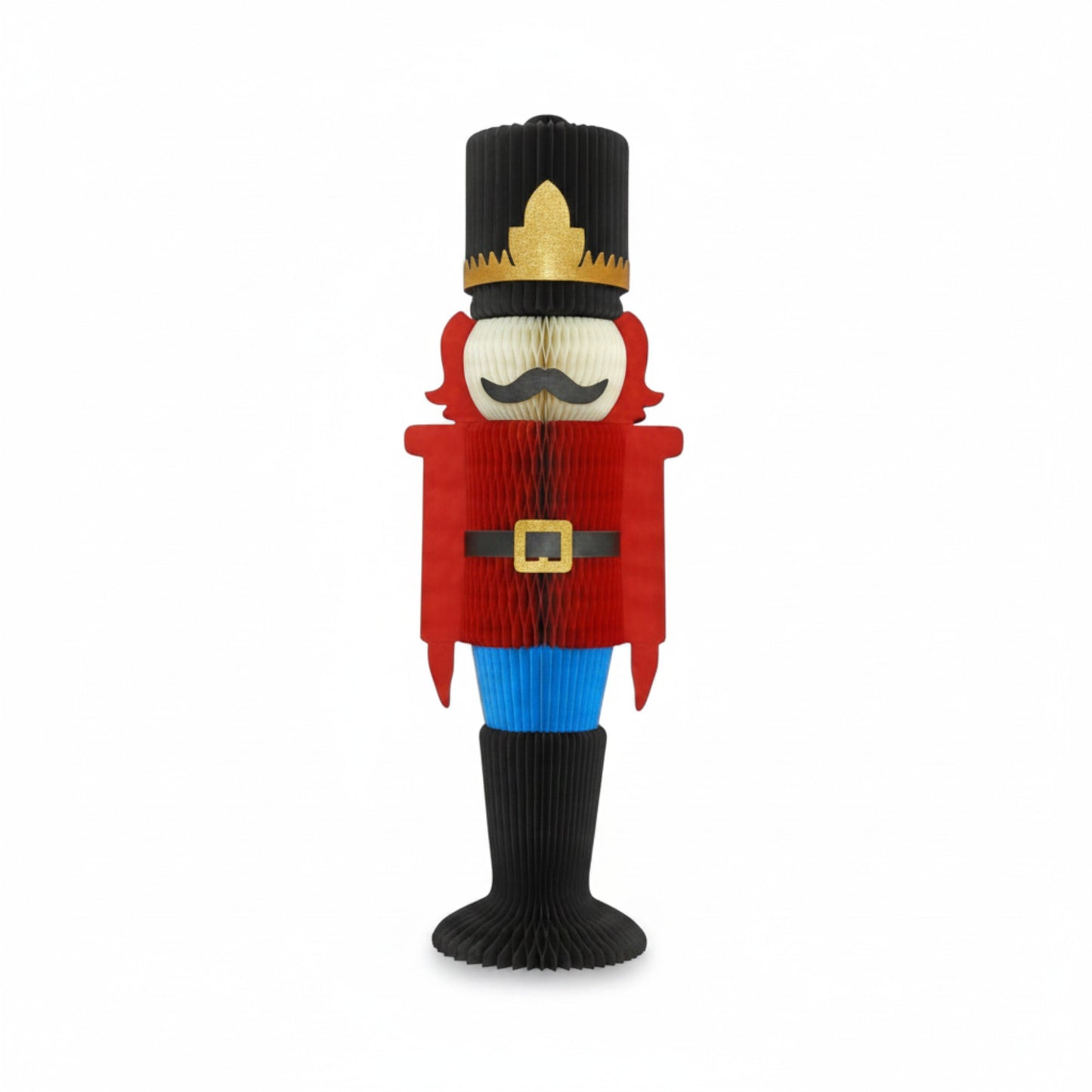 Paper Nutcracker in Traditional Colours with Magnet closings