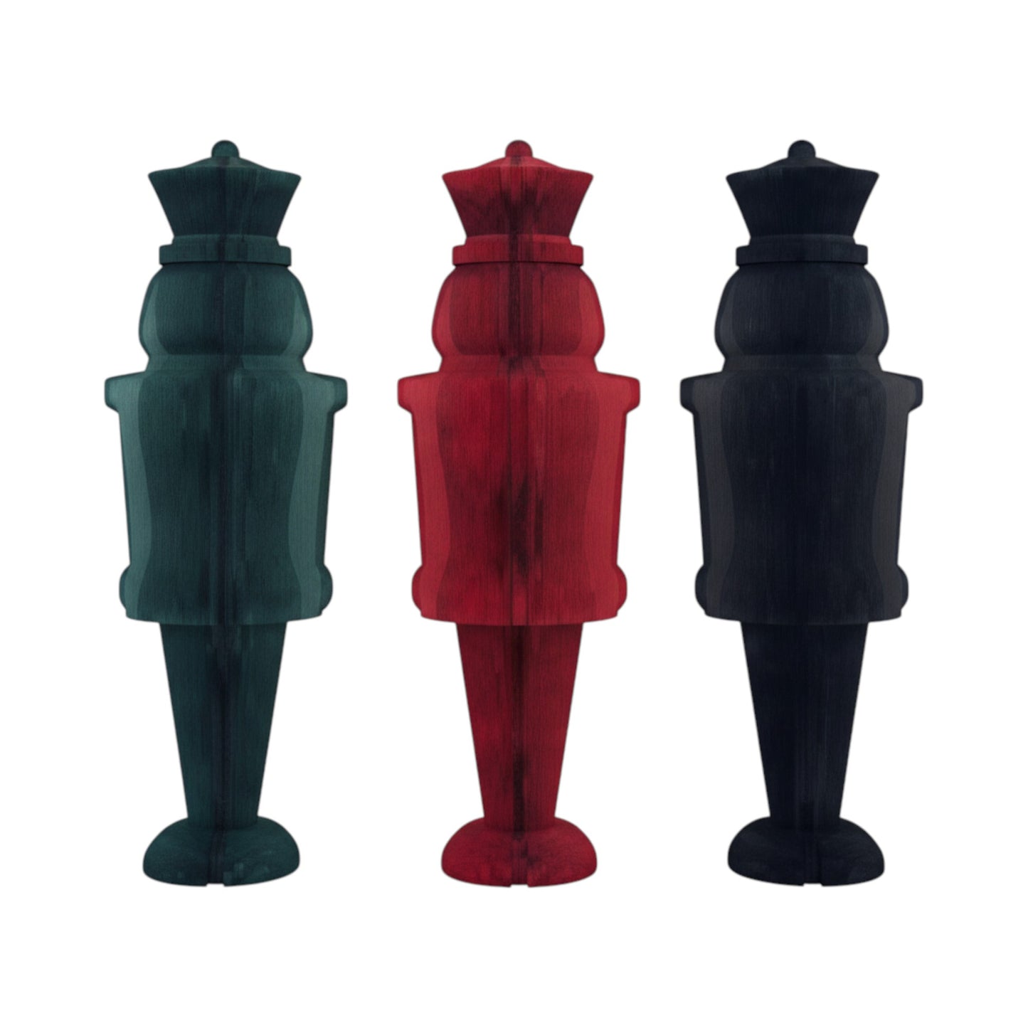 Paper Nutcracker In Warm Red