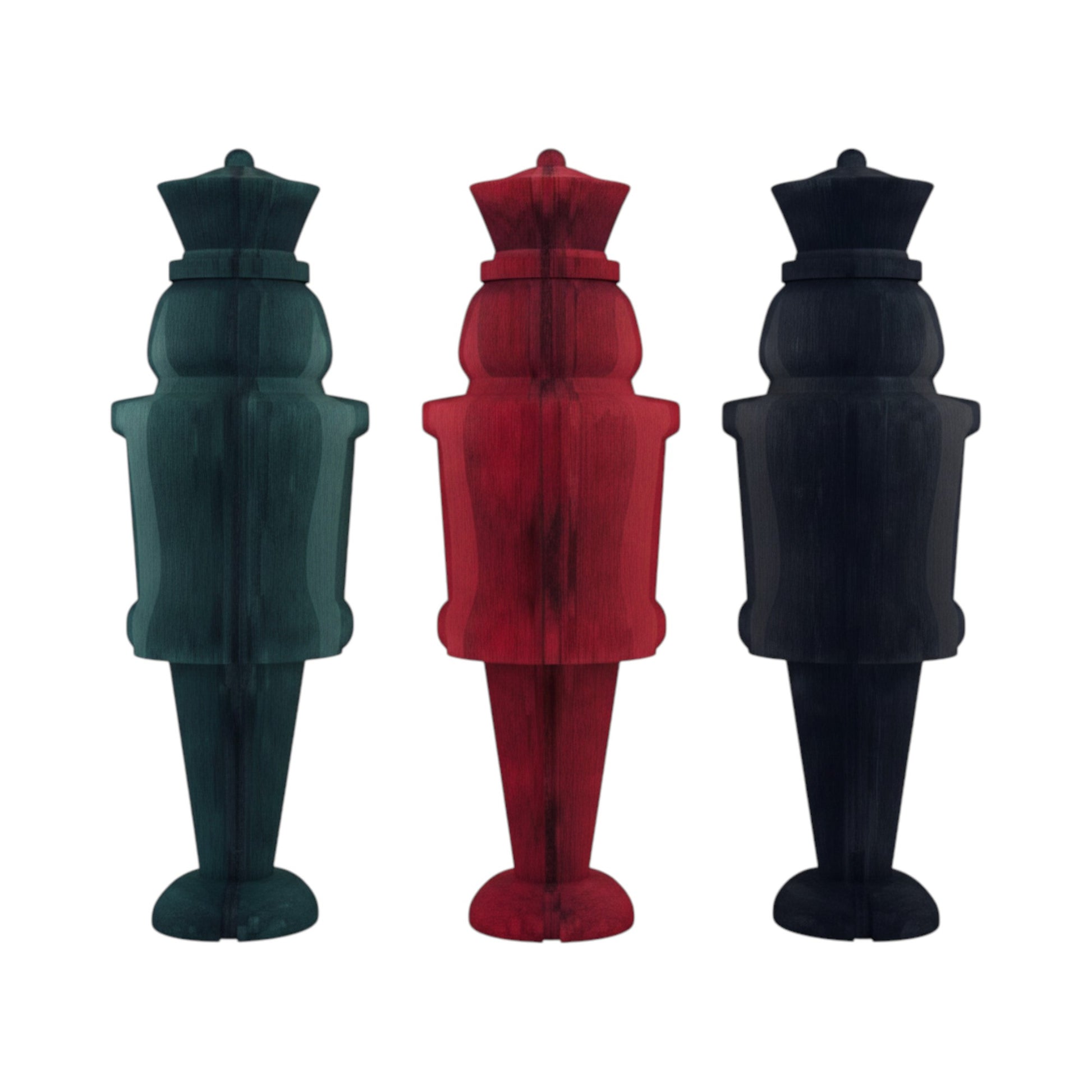 Paper Nutcracker In Warm Red