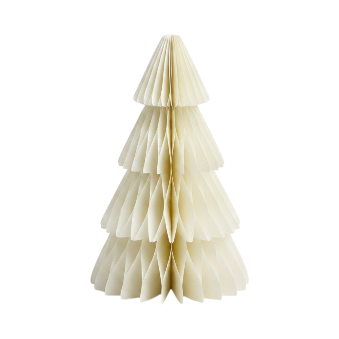 Set of 3 Winter White Paper Christmas Trees 30cm