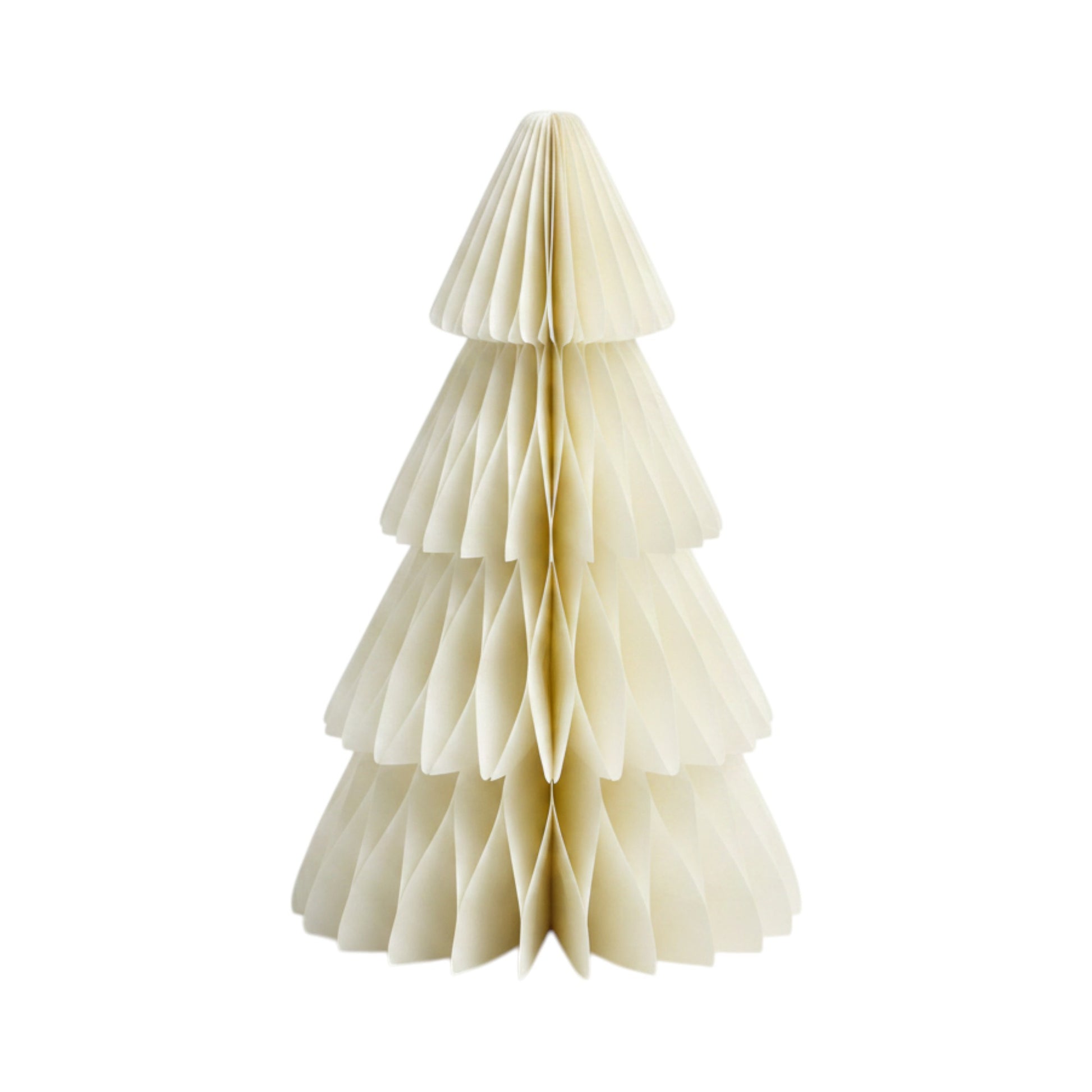 Set of 3 Winter White Paper Christmas Trees 30cm