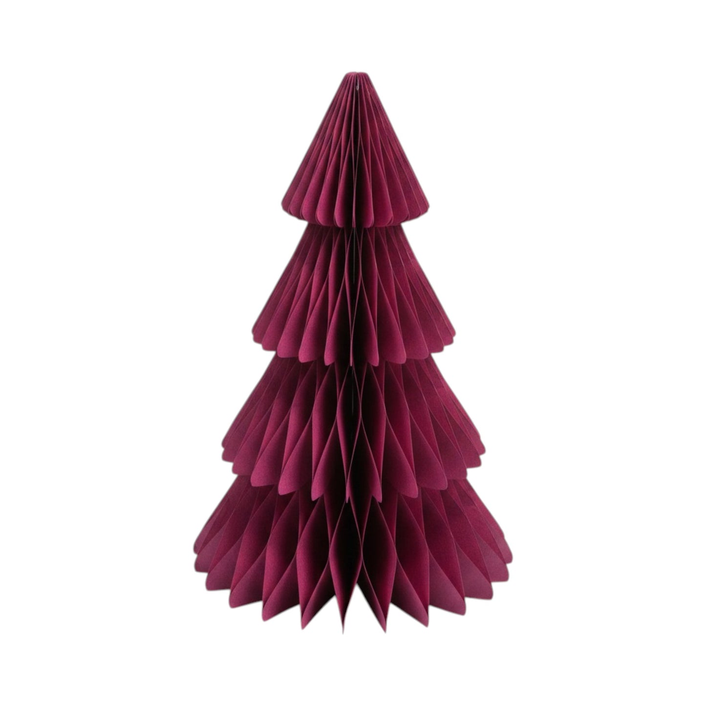 Claret Red Paper Christmas Tree