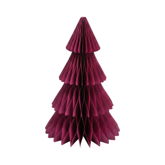 Claret Red Paper Christmas Tree