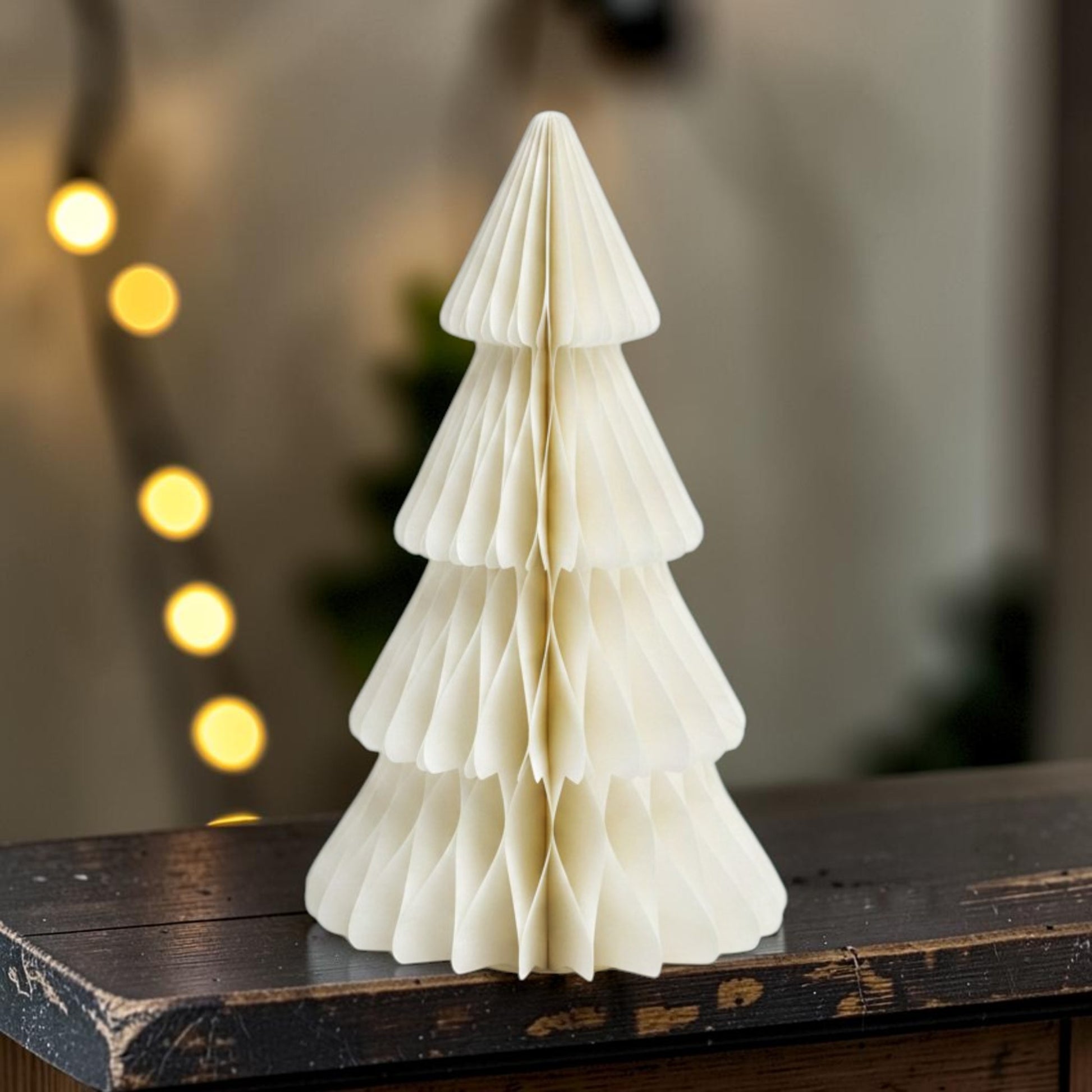 Winter White Paper Christmas Tree