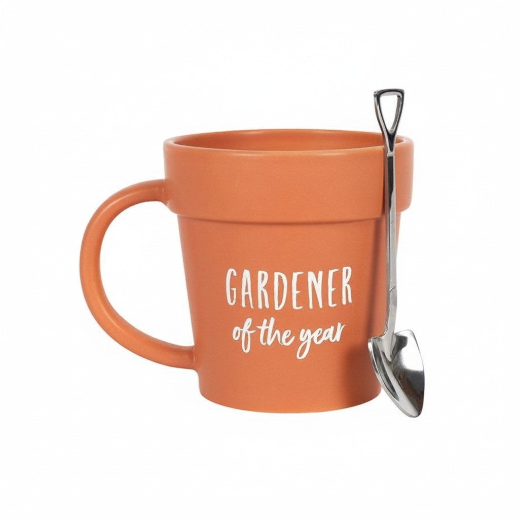 Gardener of the Year Pot Mug and Shovel Spoon