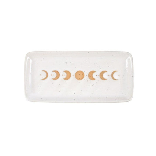 17cm Moon Phase Ceramic Trinket Tray