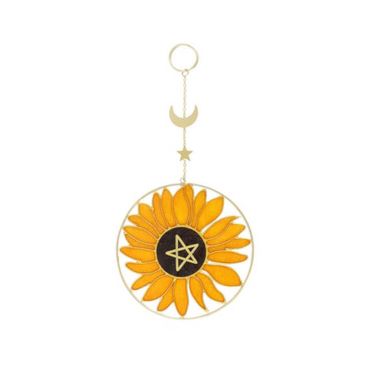 Bee Radiant Sunflower Suncatcher