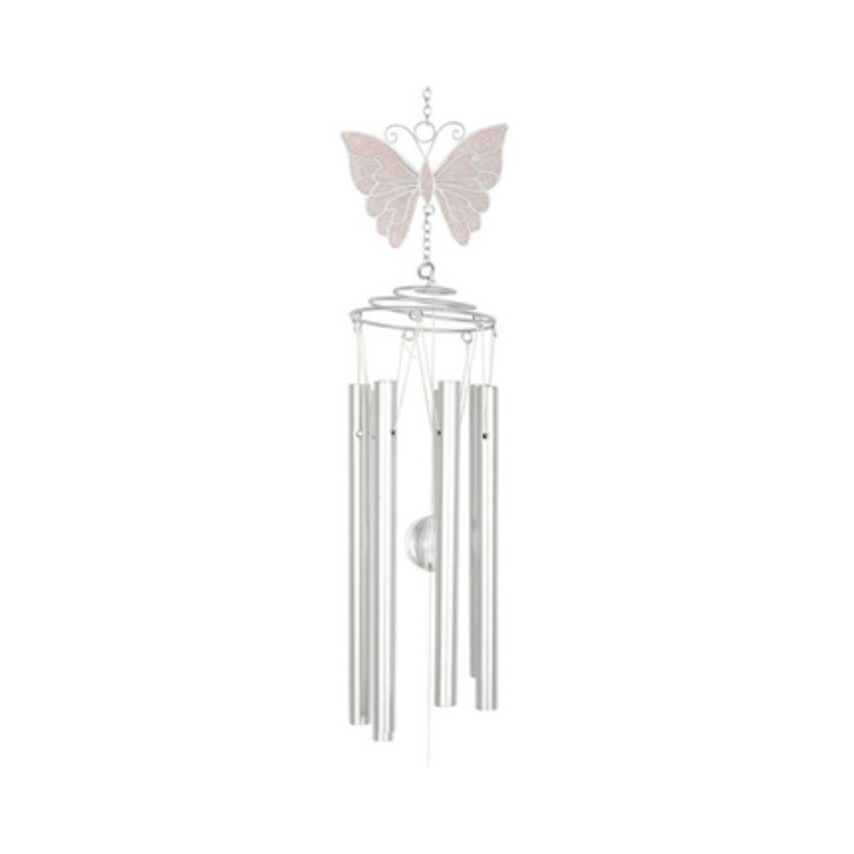 White Butterfly Windchime