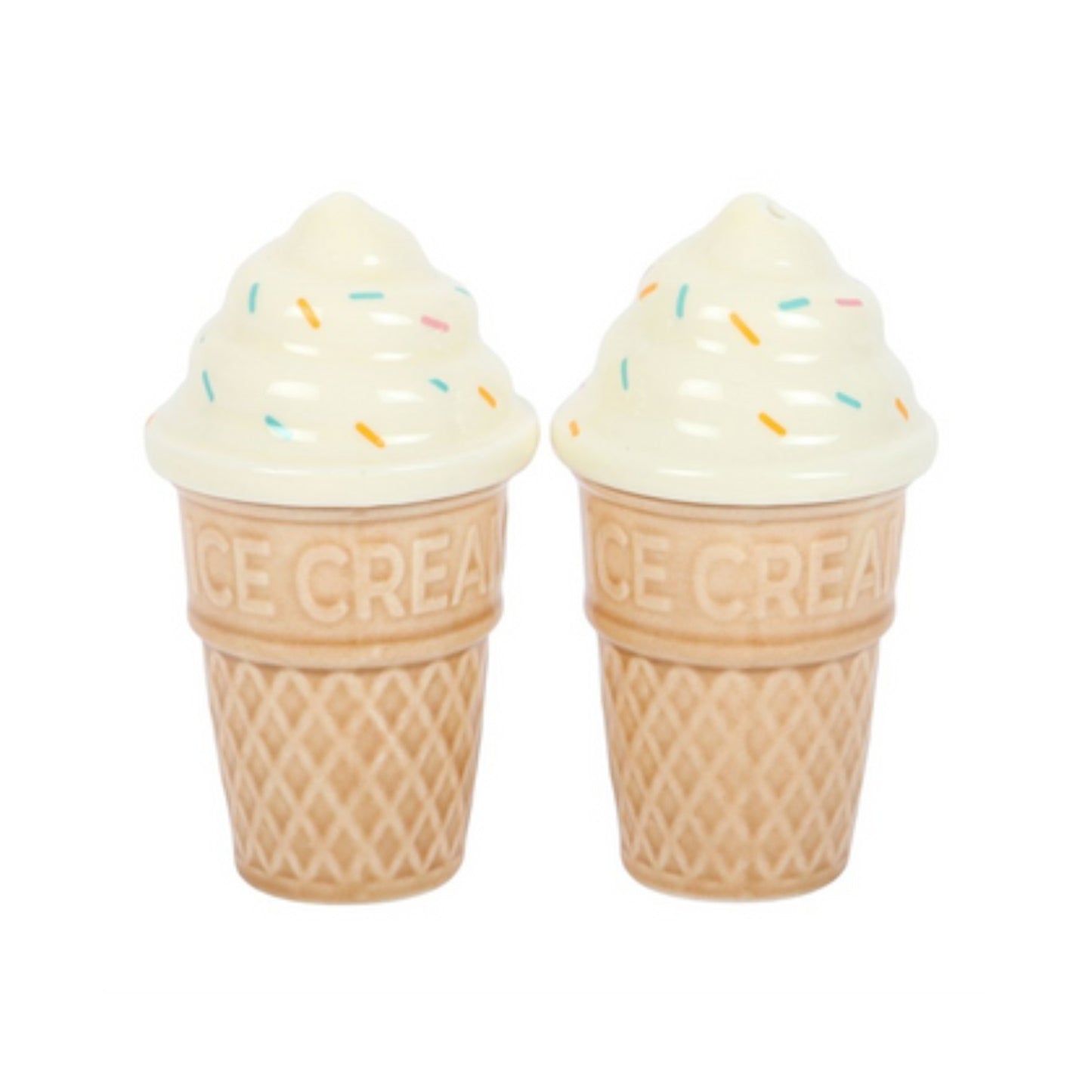 Ice Cream Cone Salt and Pepper Shakers