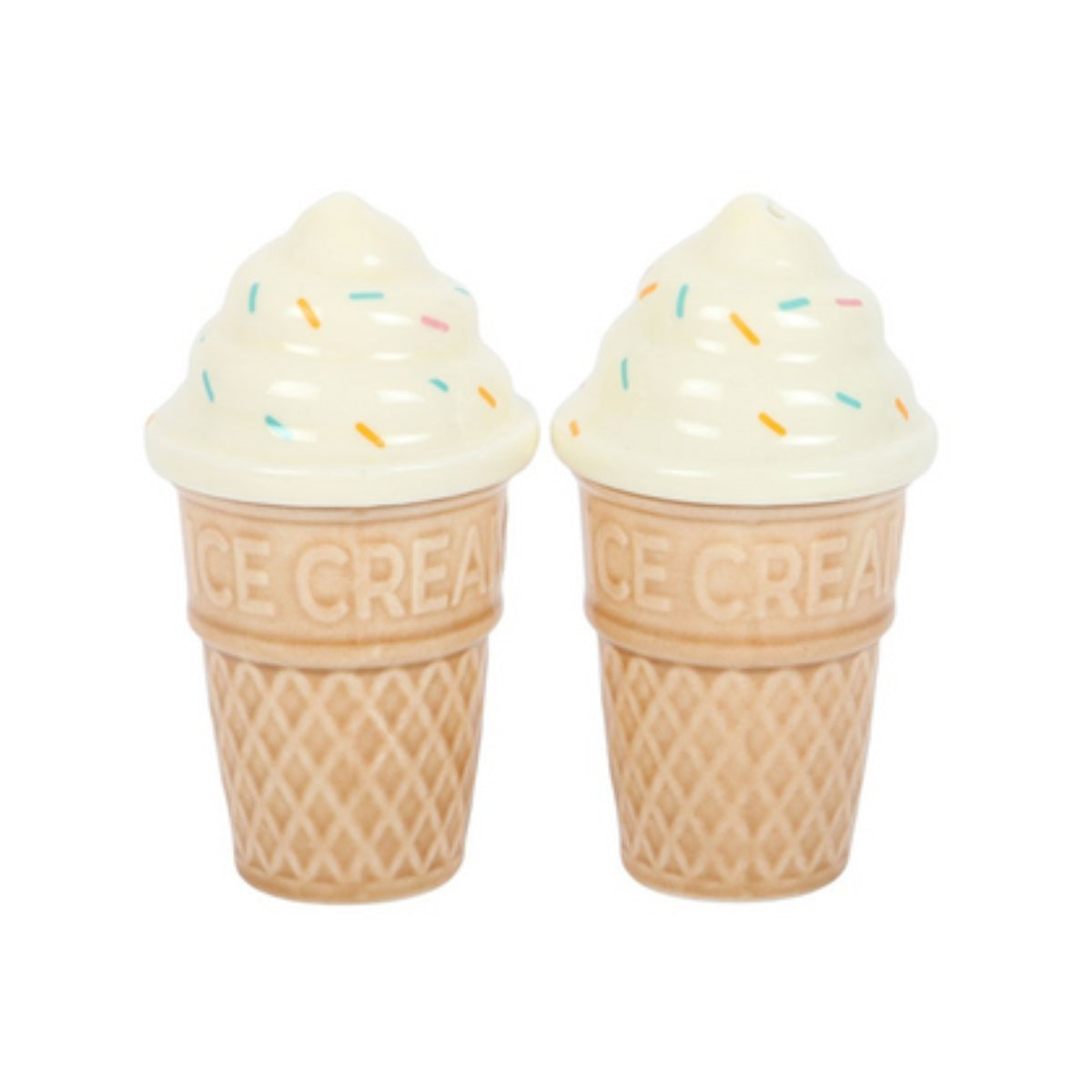 Ice Cream Cone Salt and Pepper Shakers