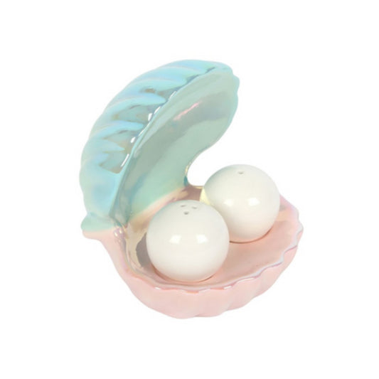 Clam Shell Salt and Pepper Shakers