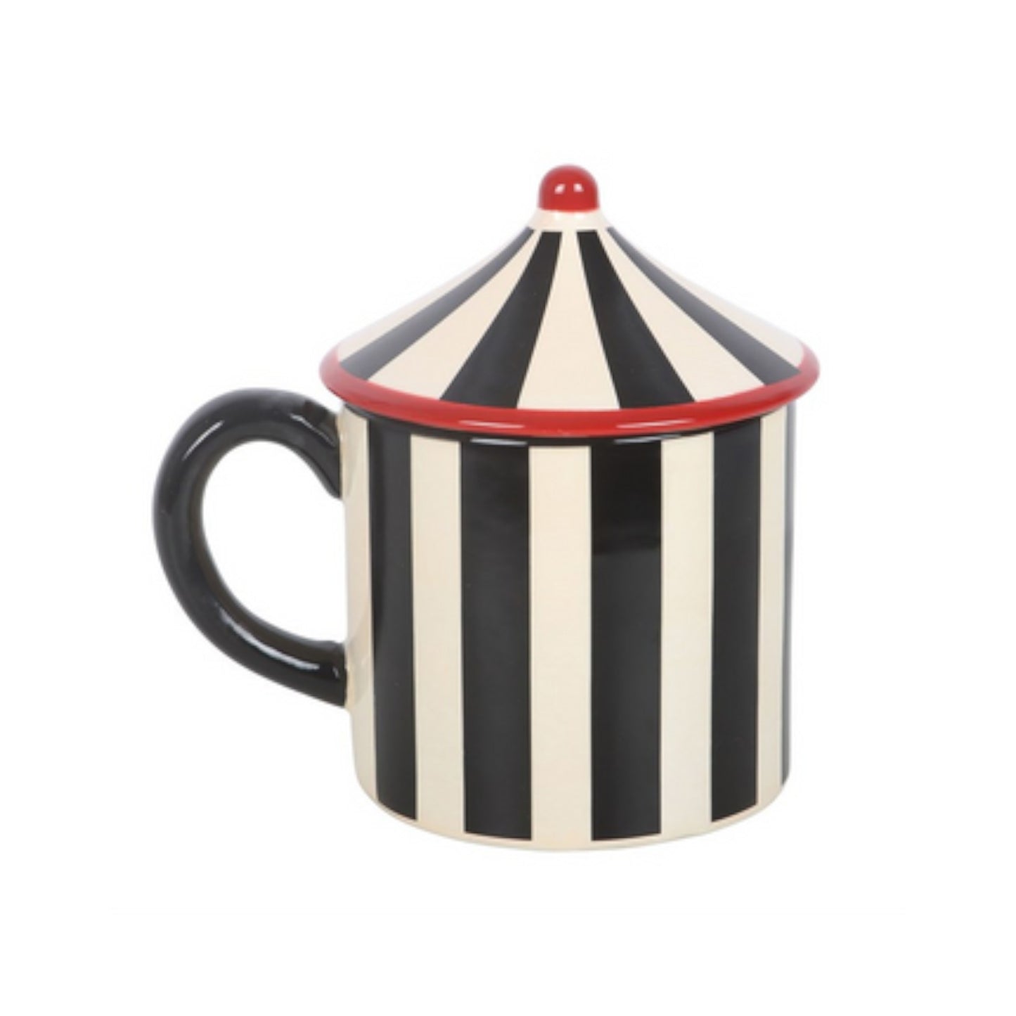 Black Striped Circus Tent Mug