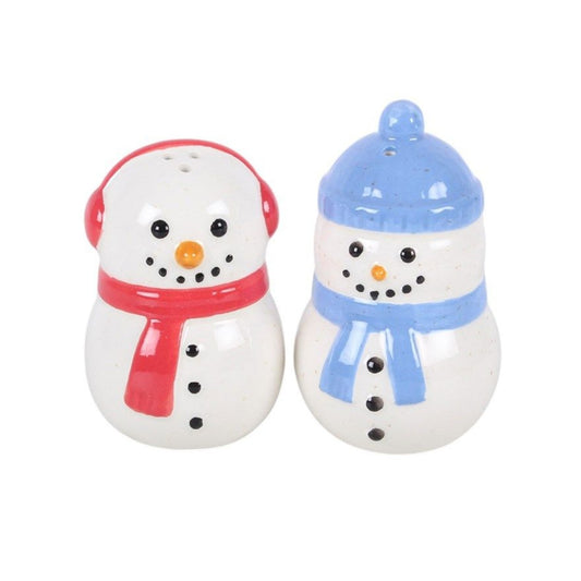 Winter Snowmen Salt and Pepper Shakers