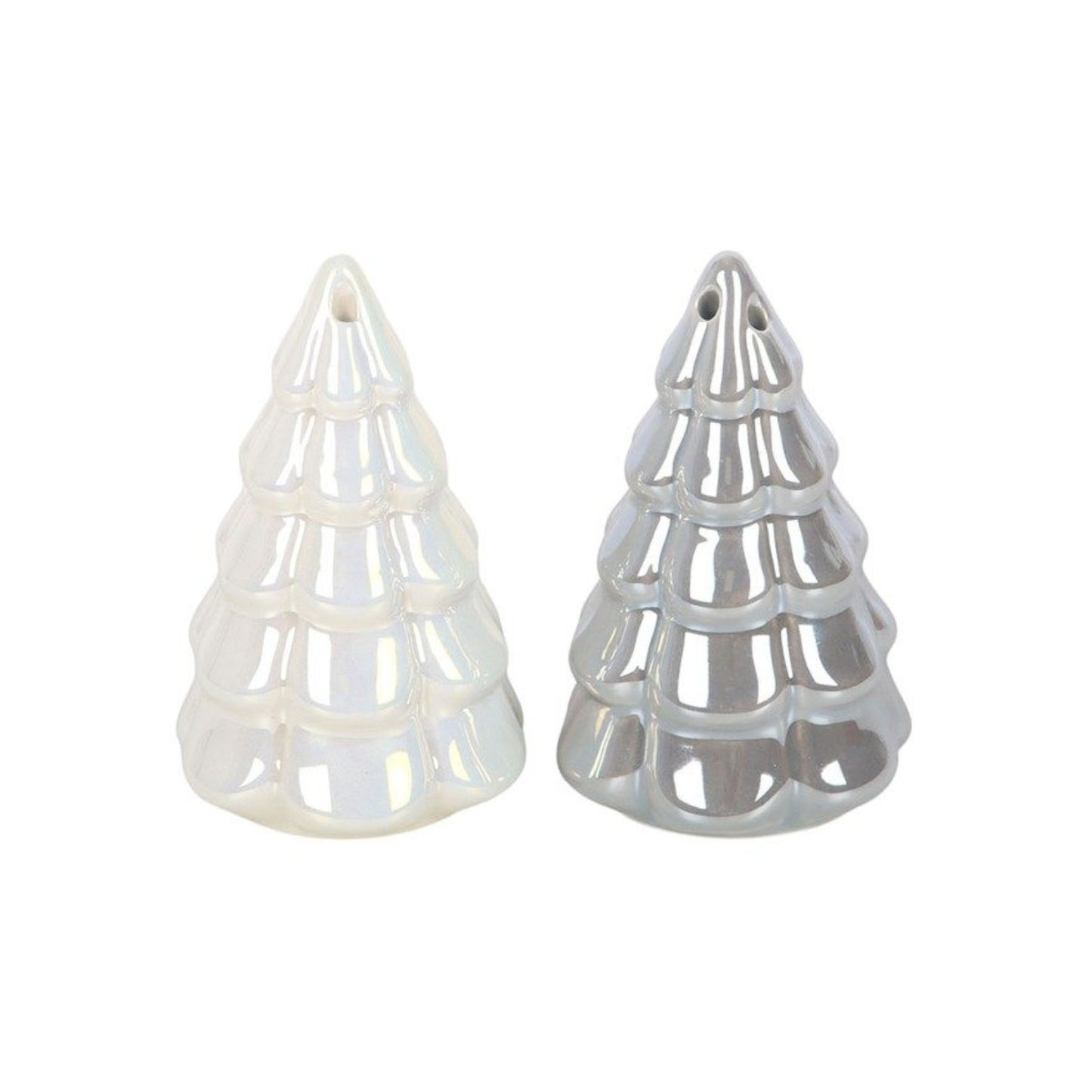 Iridescent Fir Tree Salt and Pepper Shakers