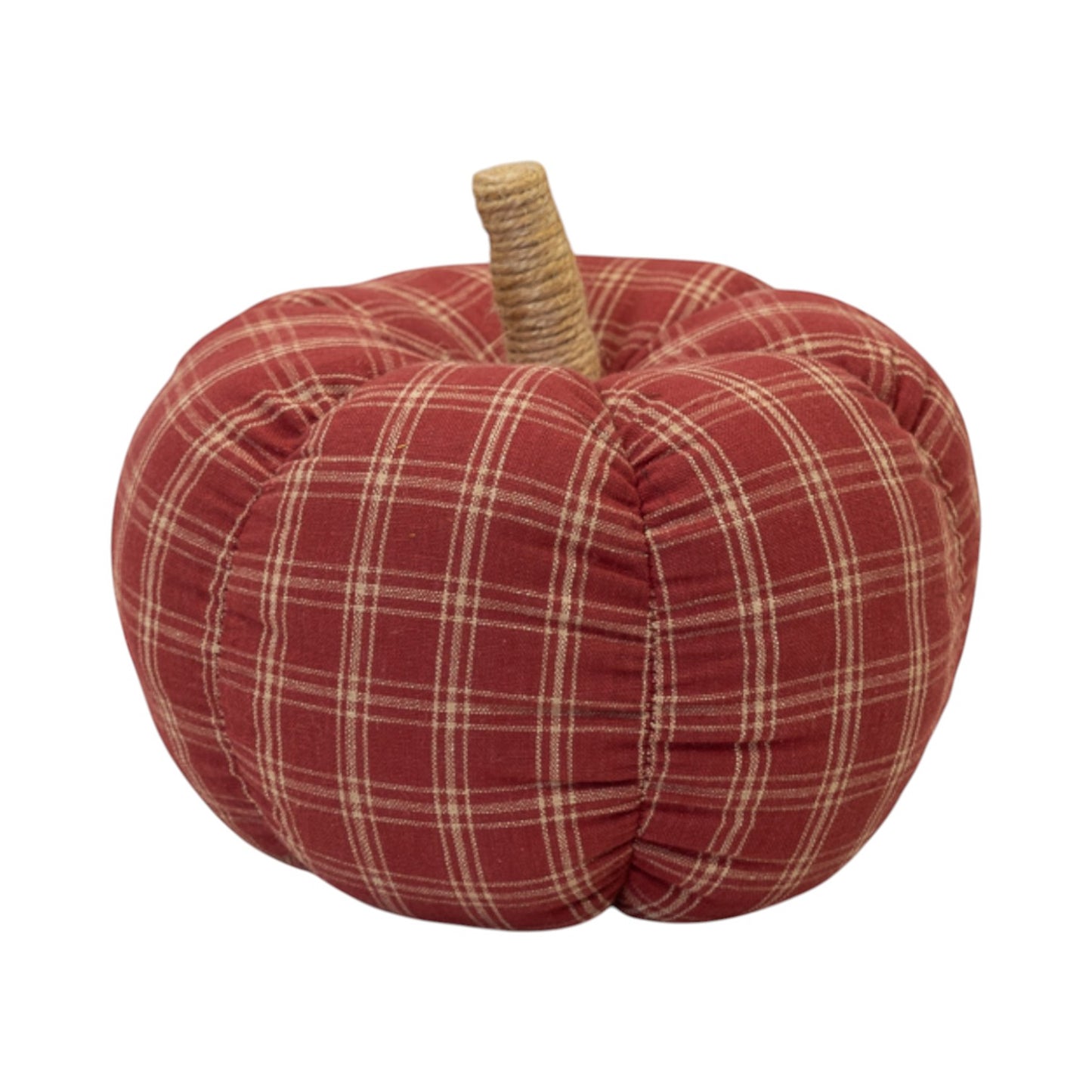 Deep Rose Checked Fabric Pumkin
