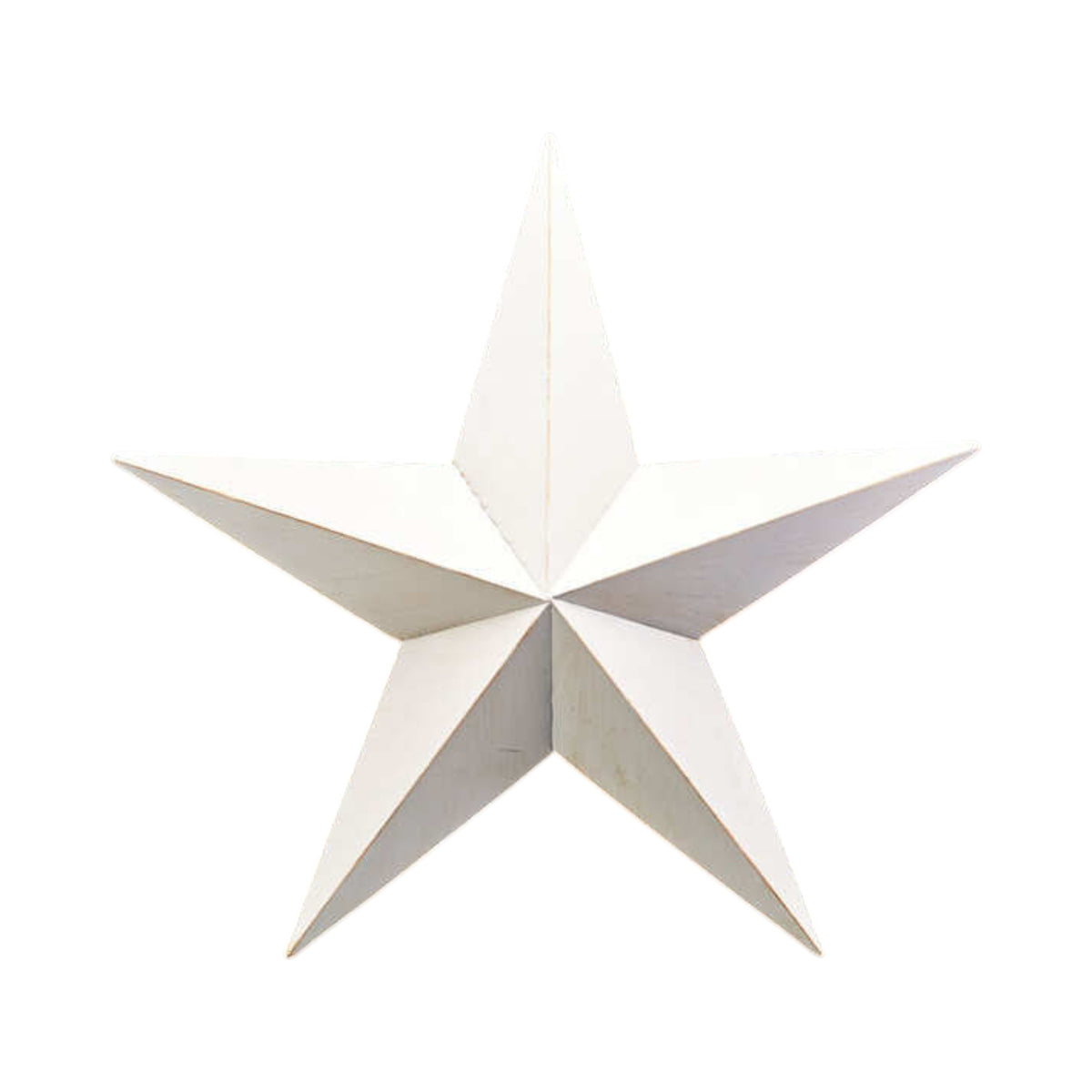 Extra Large White Metal Star Decoration 74cm