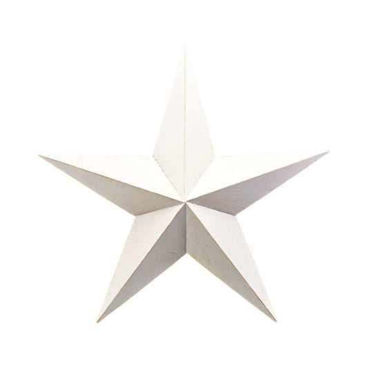 Extra Large White Metal Star Decoration 74cm