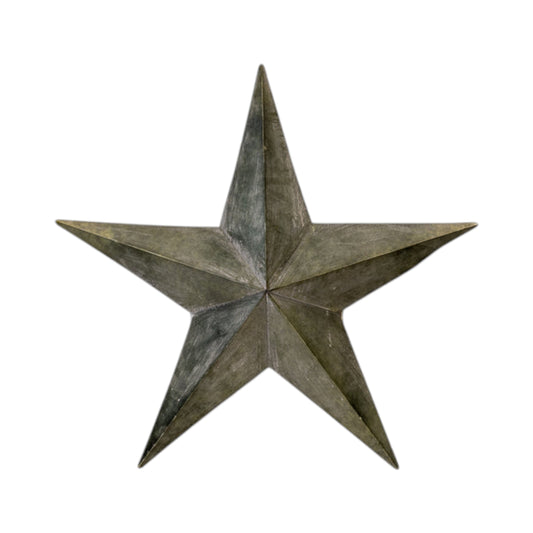Extra Large Natural Grey Metal Star Decoration 74cm
