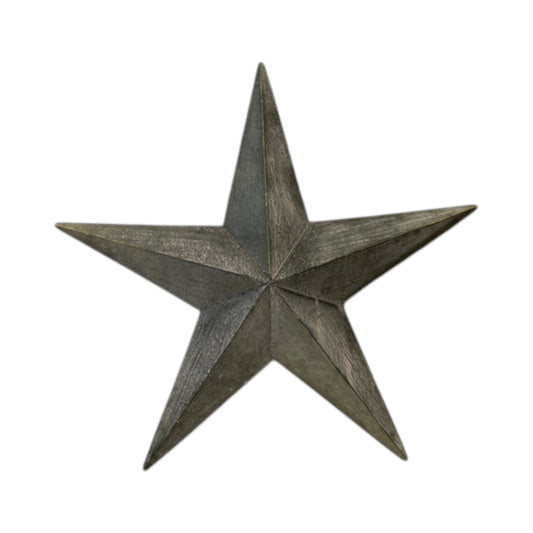 Large Natural Grey Metal Star Decoration 52cm